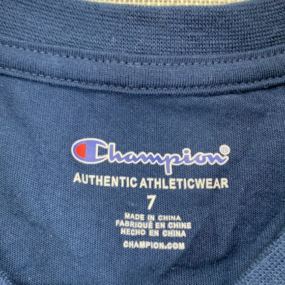 Champion Boys Classic Script Short Sleeve Tee and "C" Mesh Short set size 7 - Picture 5 of 11